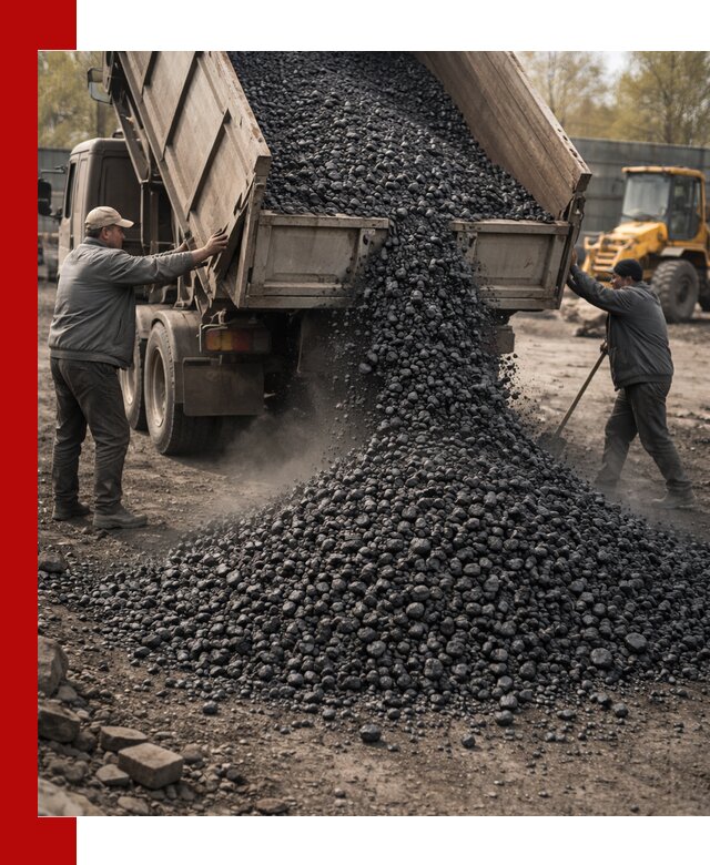 Доставка угля семечка самосвалами в Шумерле