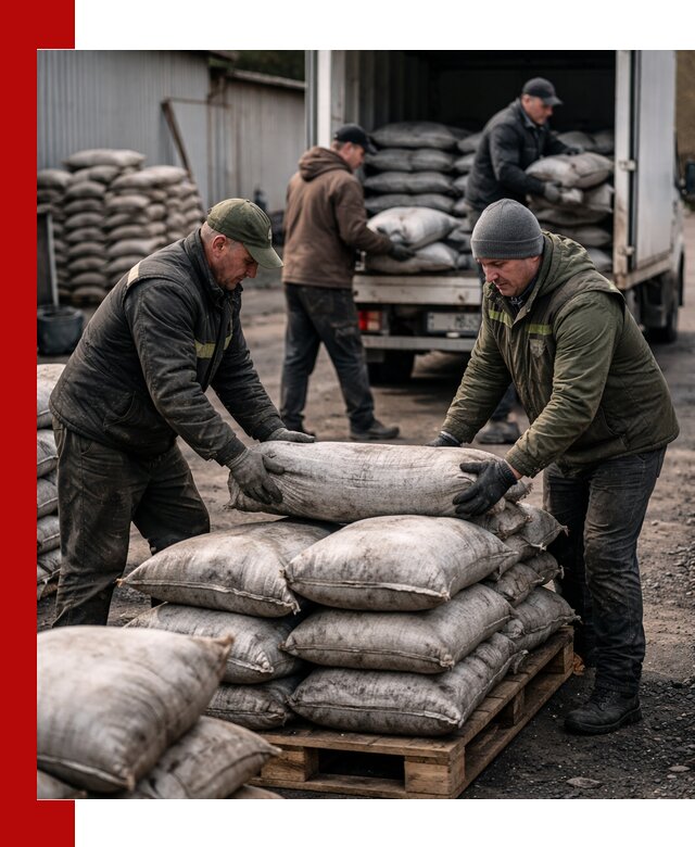 Доставка угля в мешках по выгодным ценам в Шумерле