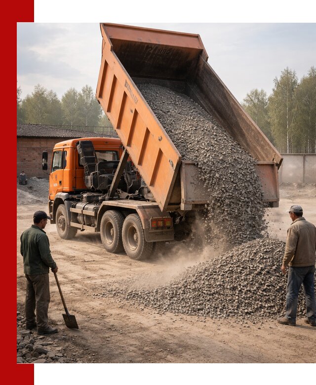 Доставка самосвалом 20 м3 в Шумерле быстро и надежно