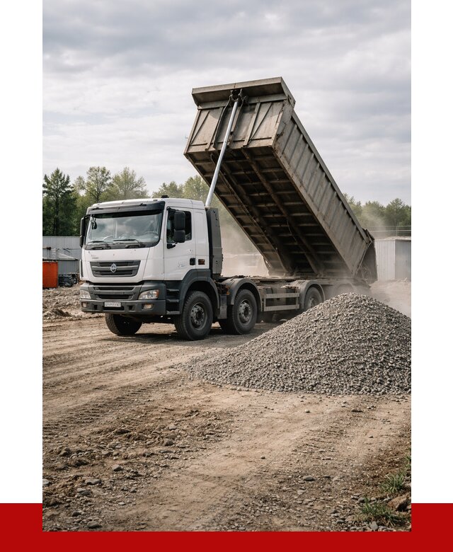 Доставка самосвалом 40 кубов в Шумерле от 9777 р. | ПРОНЕРУДШмр