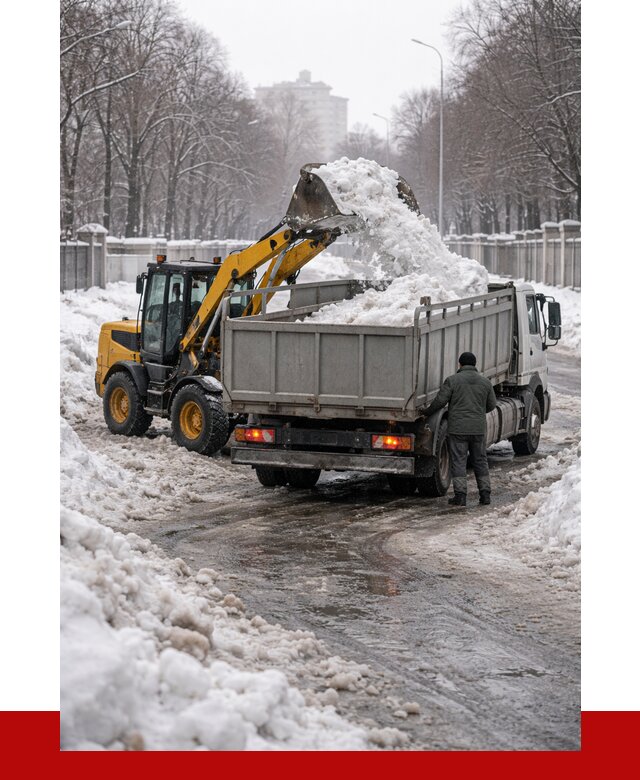 Вывоз снега с погрузкой в Шумерле от 3802 р. ПРОНЕРУДШмр