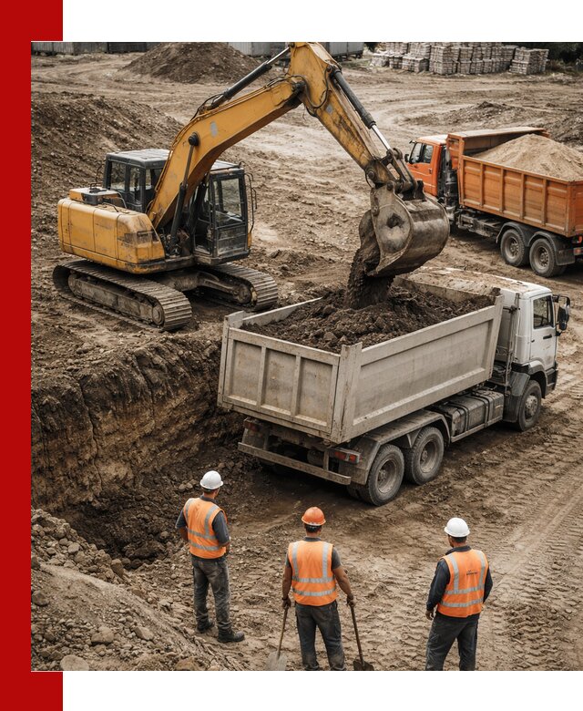 Разработка грунта для строительства и благоустройства в Шумерле