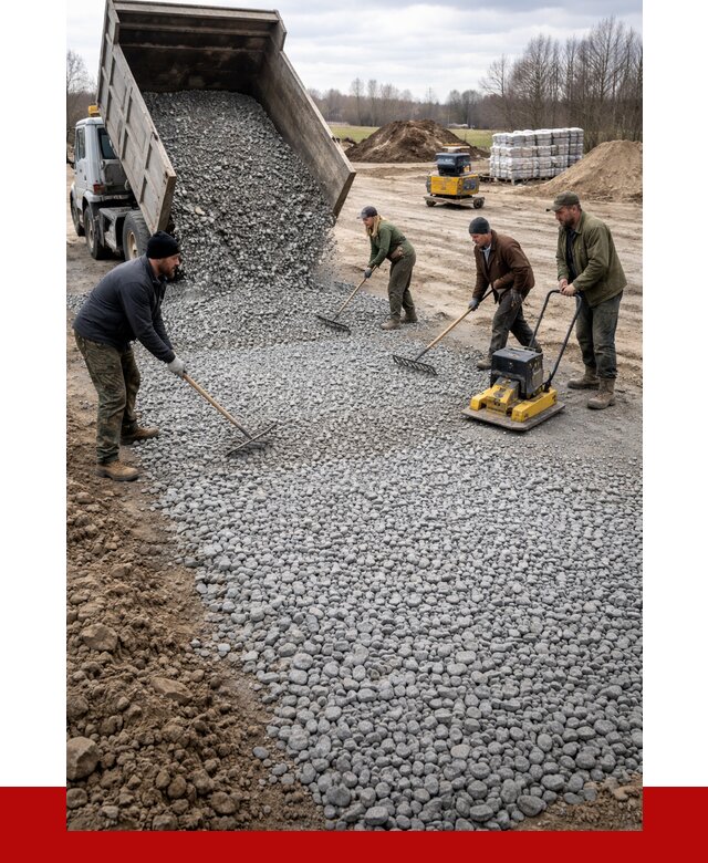 Устройство щебеночной подушки в Шумерле от 4888 р. ПРОНЕРУДШмр